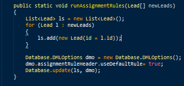 code-runassignmentrules